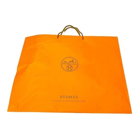 Hermes Extra Large Empty Gift Bag 23.5”x19”x7.5” Shopping Birkin 25 30 Shopping - Picture 1 of 8